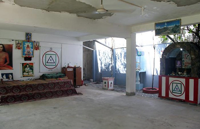 スリランカのヨガスタジオ内観