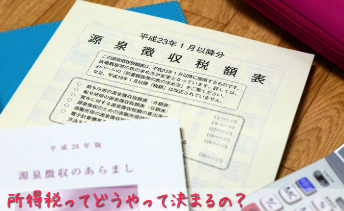 所得税ってどうやって決まるの?