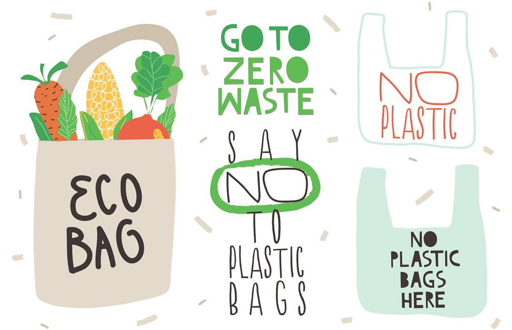 エコバッグのイラスト