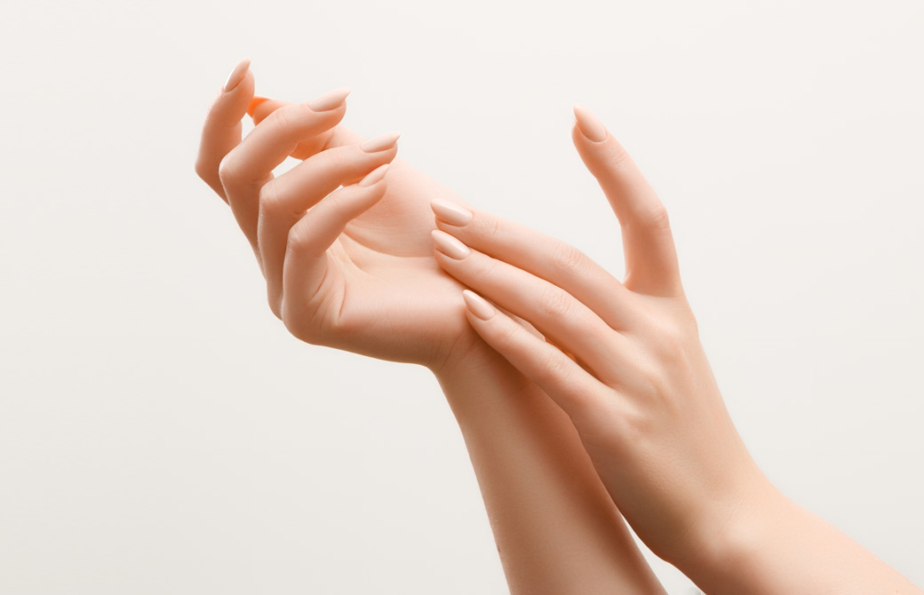 美しく整った女性の手