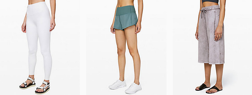 ルルレモンのオンラインサイトのボトムス画像