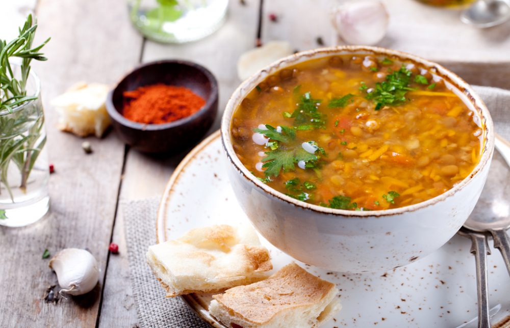 レンティル豆のアーユルヴェーダスープ