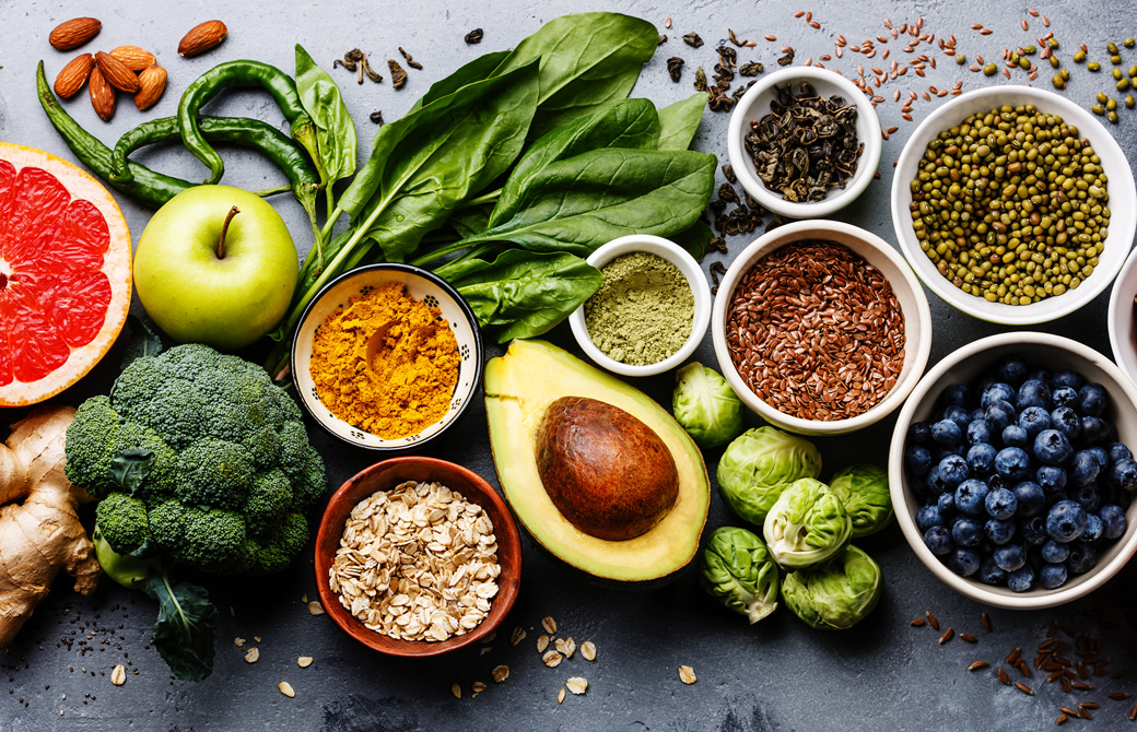 新鮮なフルーツや野菜