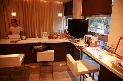 スタジオのカウンター