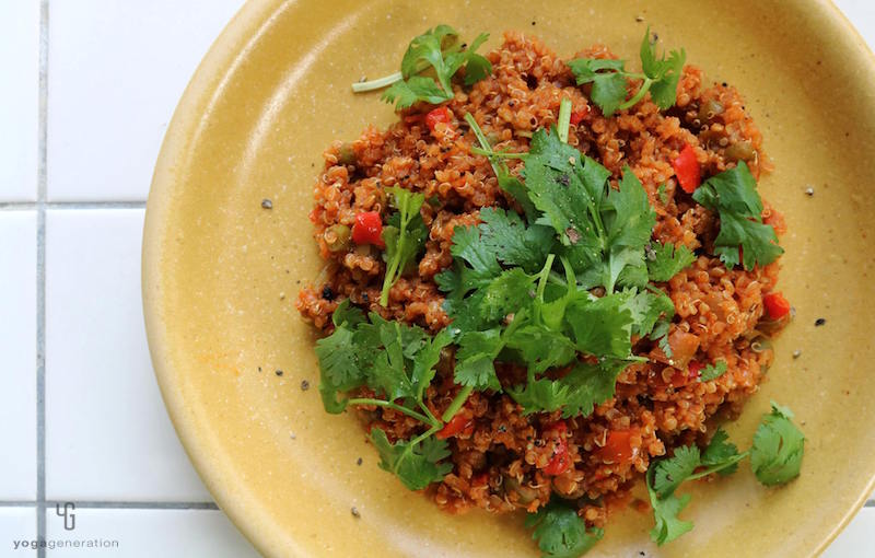 キヌアのベジタブル・チリ