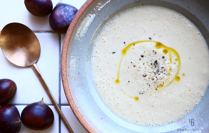 栗のスパイシー・クリーム・スープ