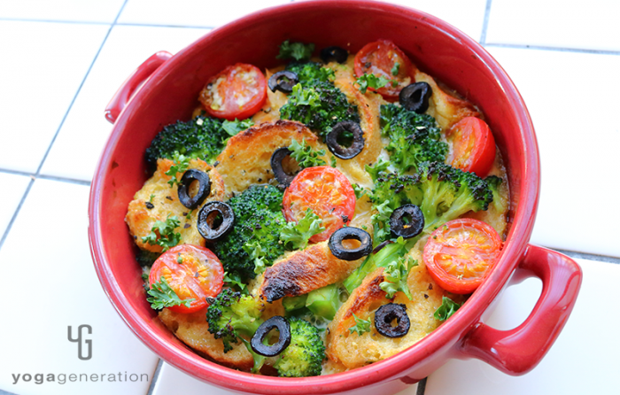 野菜たっぷりグリル仕上げのフレンチトースト