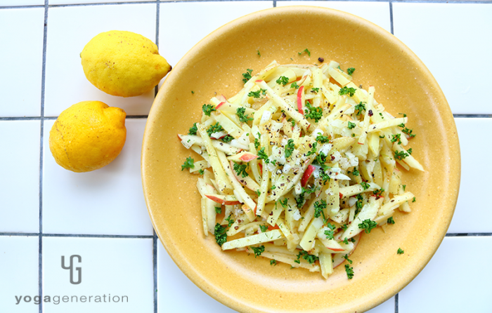 ジャガイモとリンゴのハニーレモン・マリネ