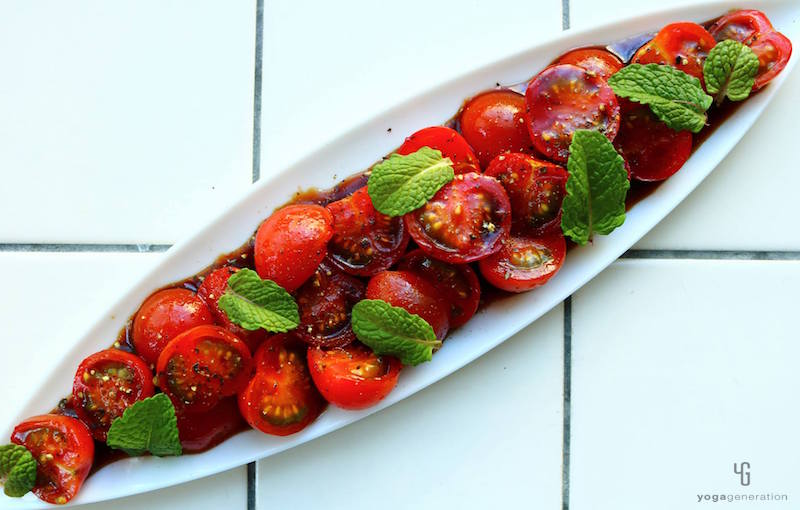 蜂蜜を使ったトマトのバルサミコ・マリネ