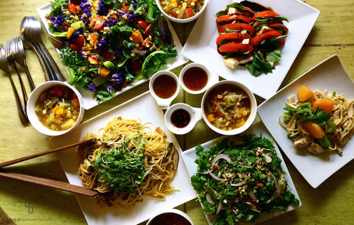 LAで仕入れた食材で作ったお料理