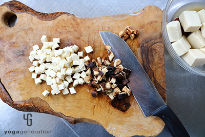 乾物が戻ったら刻む