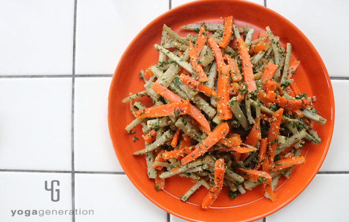 ゴボウとニンジンの｜ハニーマスタード・サラダ