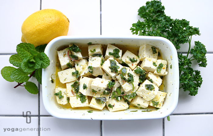 フレッシュハーブでお豆腐マリネ