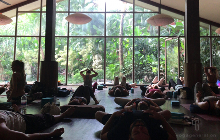 バリ島のヨガスタジオ