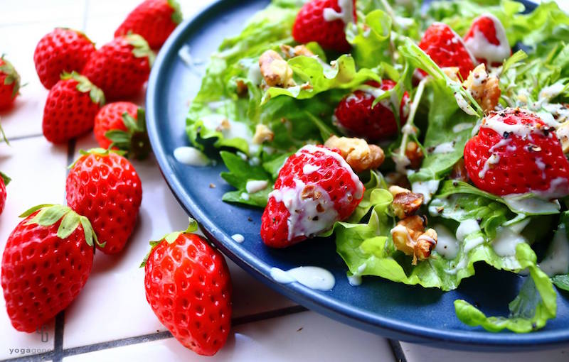 ブルーチーズ・ドレッシングのサラダ