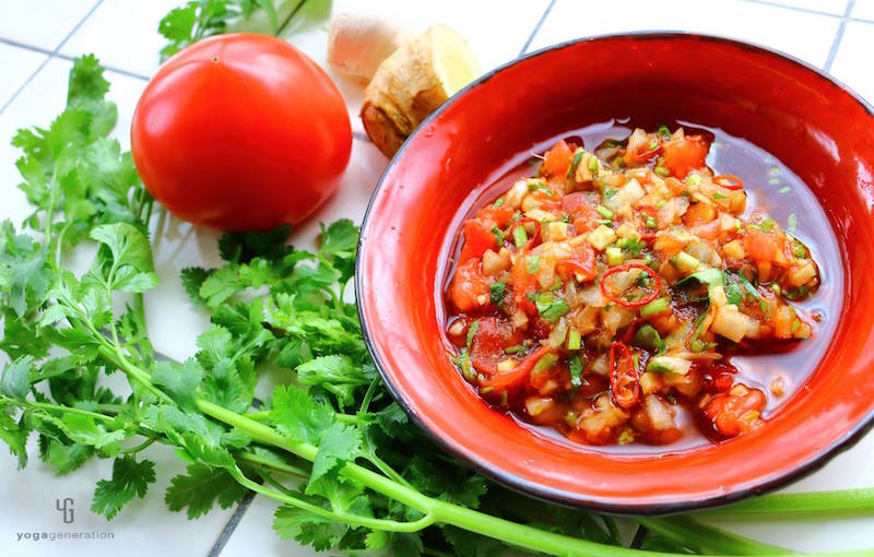 アジアン風の甘辛トマトソース