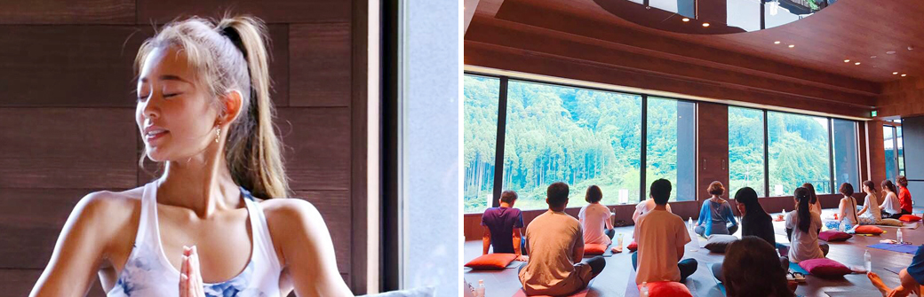 松本莉緒さんによるONCRIでのヨガリトリート