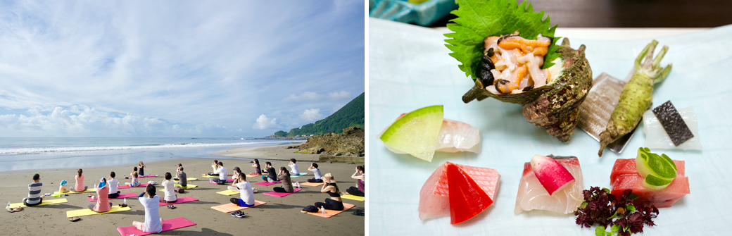 松本莉緒さんによる静岡県今井荘でのヨガリトリート