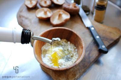 パン粉を下ごしらえする