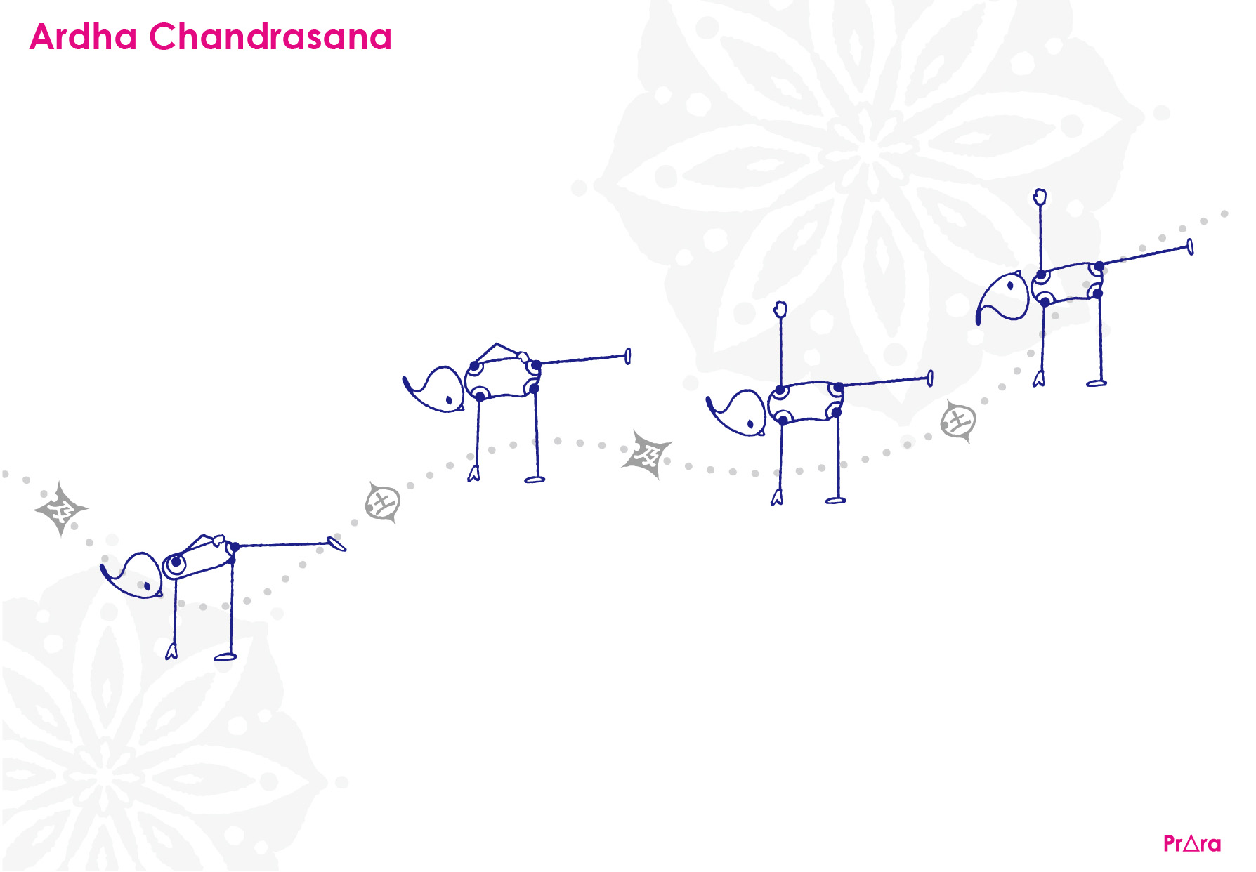 プラーラの半月のポーズ