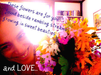 花とレイチェル・ジンマン