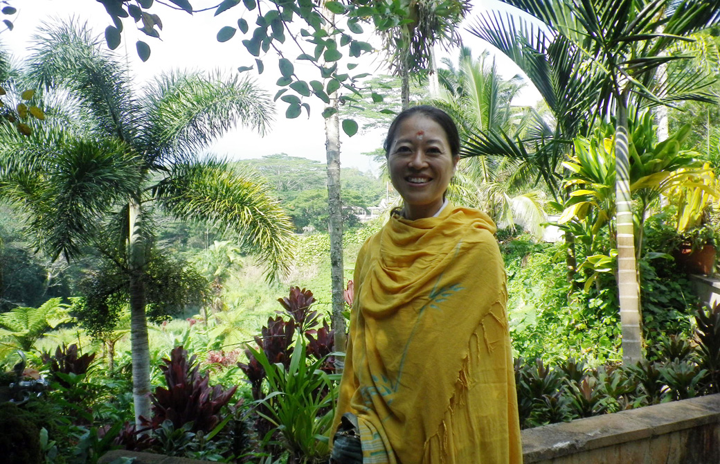 Mahokoがカウアイのヒンズー寺院を訪れたとき
