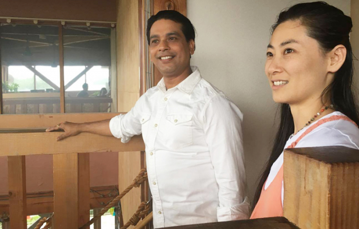 グルジ先生とマイさん