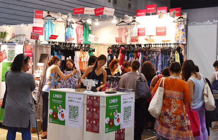 東京ヨガウェア2.0のブース