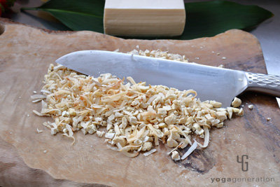 カシューナッツとココナッツをあわせる