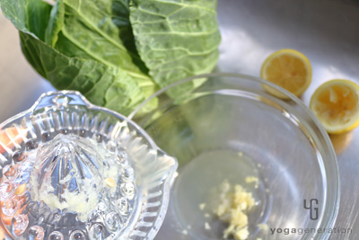 ガーリックレモンオイルを作る