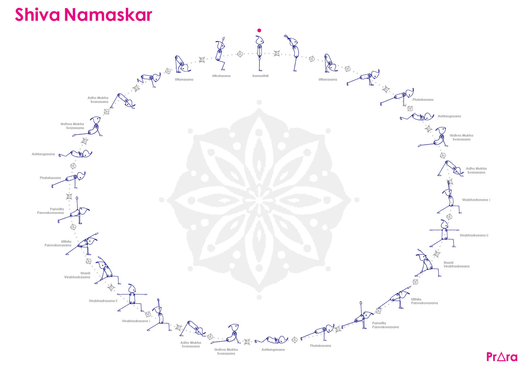 「シヴァナマスカーラ」のヴィンヤサシークエンス