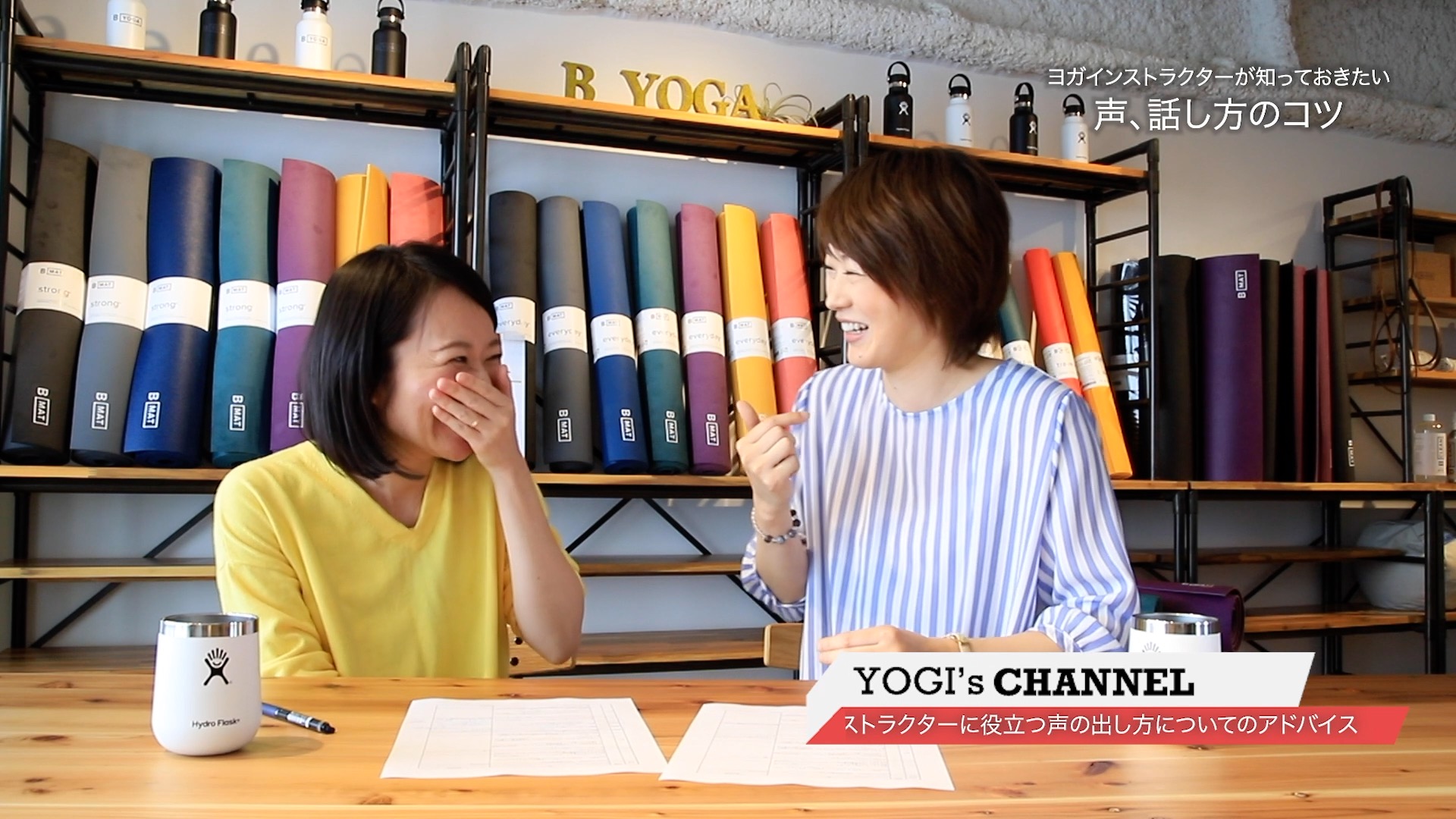 ヨガジェネ編集長kayaと高橋淳子先生が漫談している写真