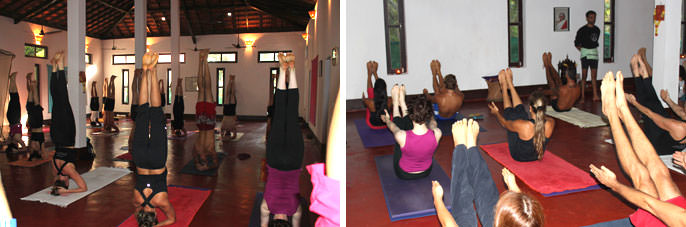 ヨガクラス風景