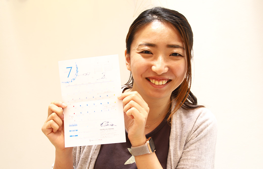 purara×yogagene7月のカレンダー：こまと7月のスケジュール