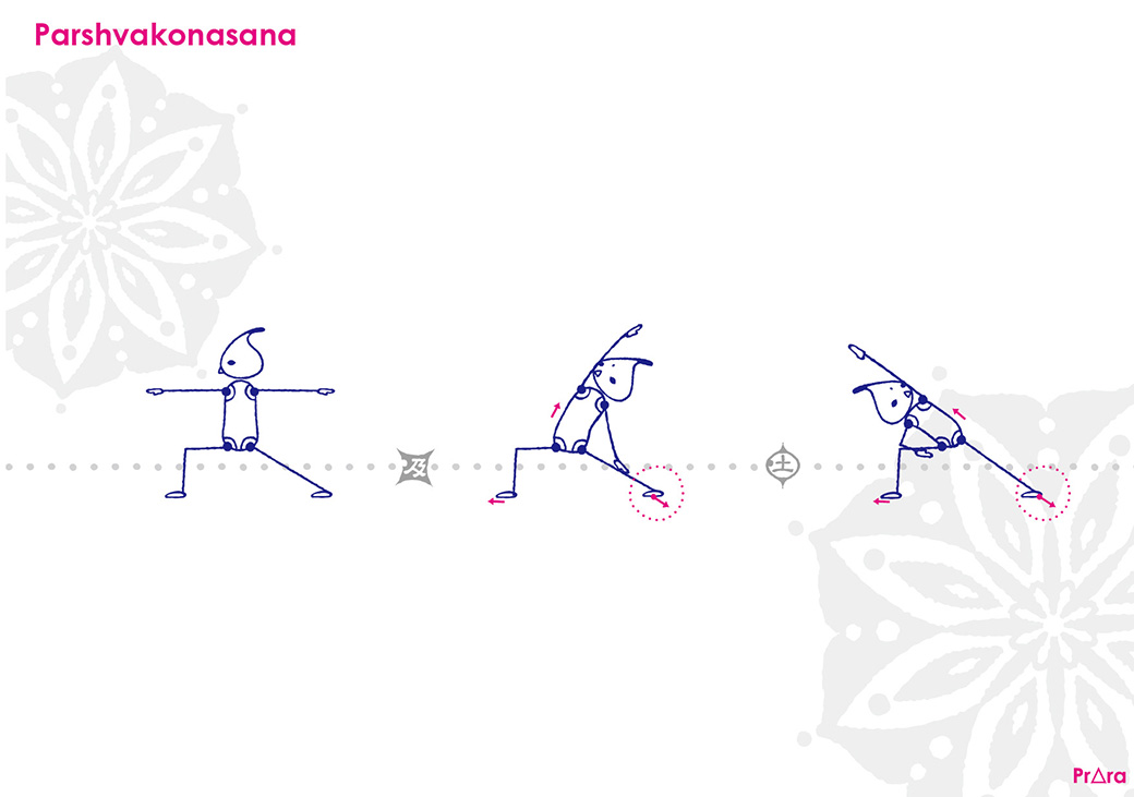 パールシュバコナーサナ