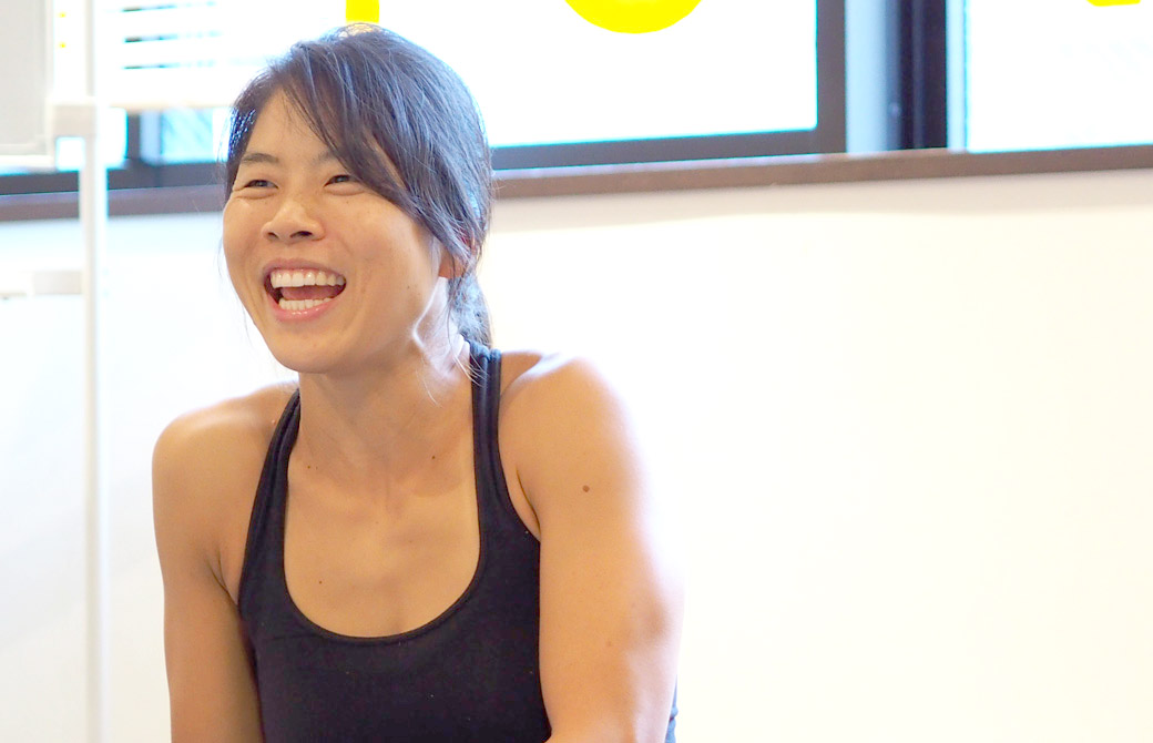 ヨガを教えるのはすごく好き。だけど練習はもっと好き！と語ってくれたヨーコ・フジワラ