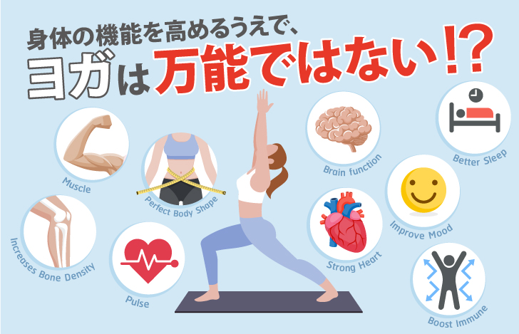 身体の機能を高めるうえで、ヨガは万能ではない!?