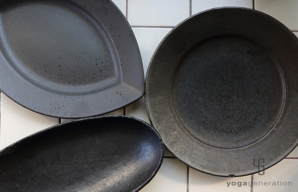 黒色のゆるベジプレート3枚