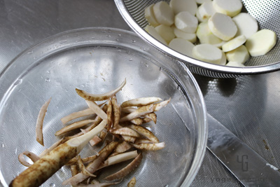 ごぼうのささがき