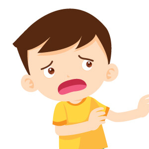 駄駄を捏ねる男の子のイラスト