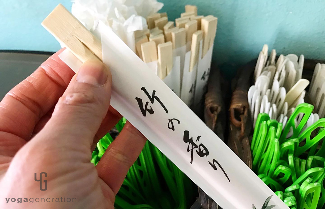 マウイで日本の割り箸