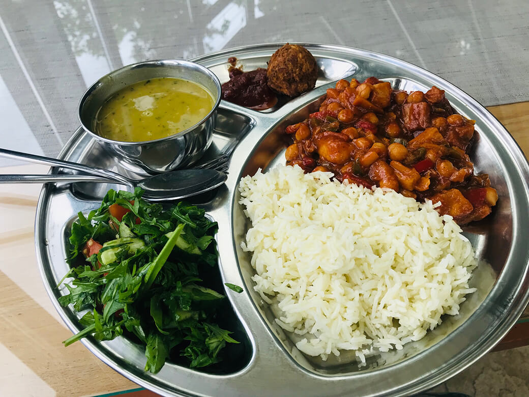 ヨーロッパ風のヨガ料理