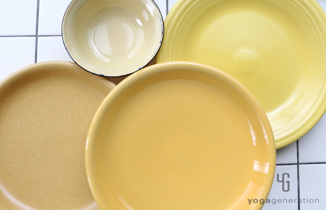 ゆるベジ:黄色の皿たち