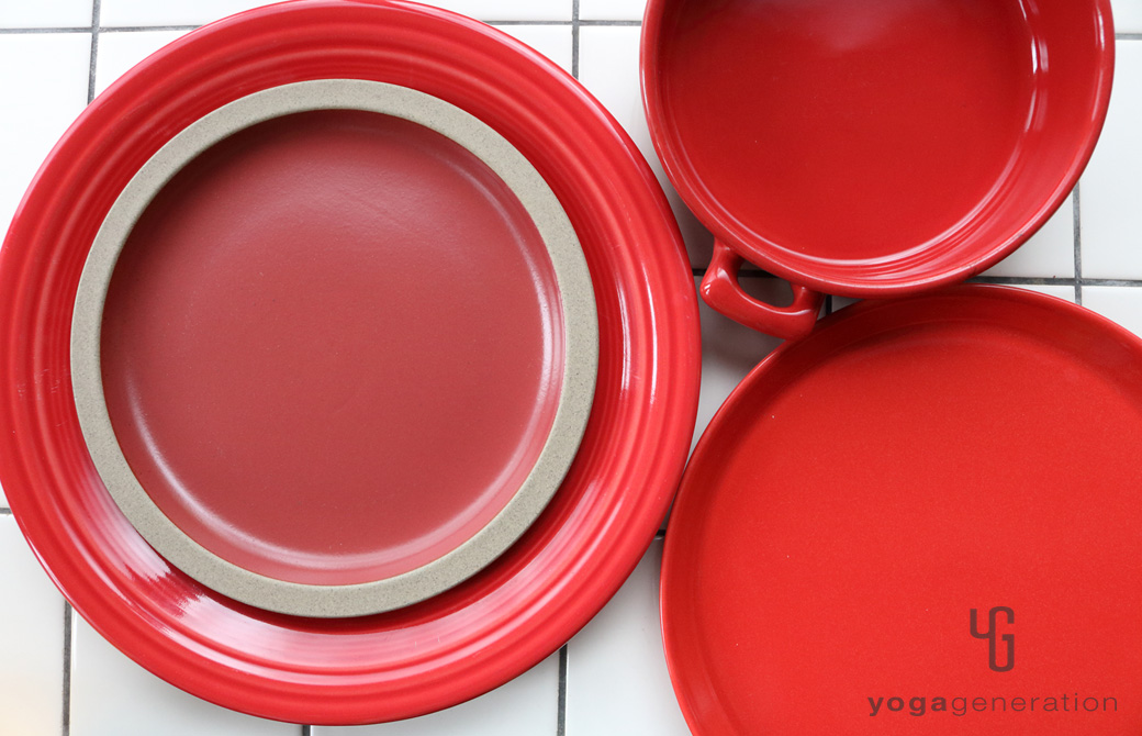 ゆるベジ:赤の皿たち