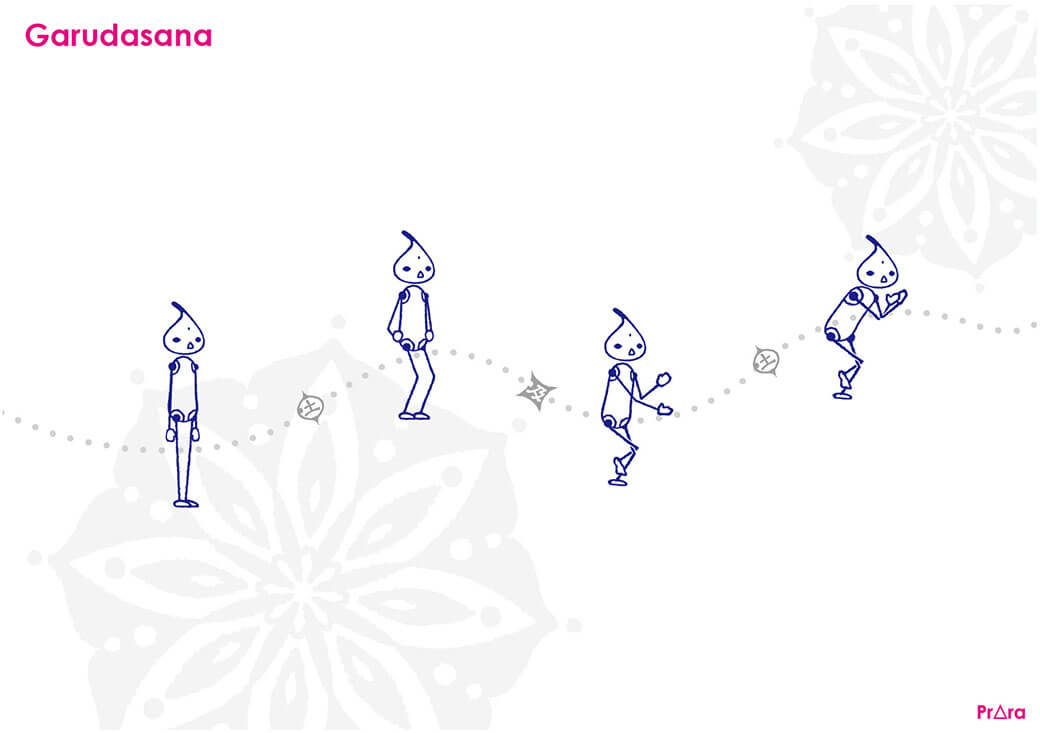 8月のおすすめアーサナ「ガルダアーサナ」