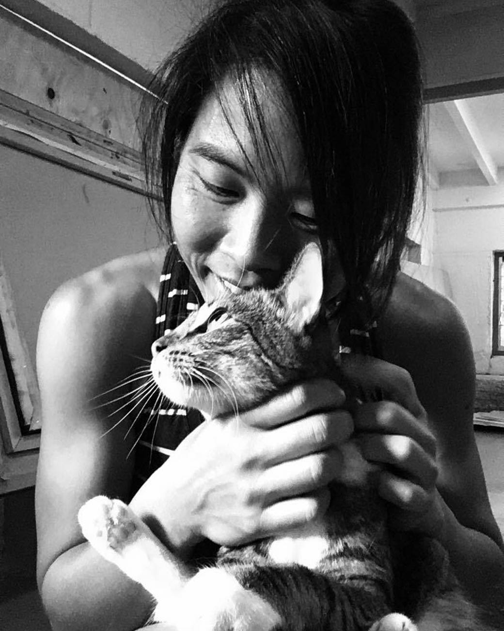 ヨーコ先生と愛猫のソックス