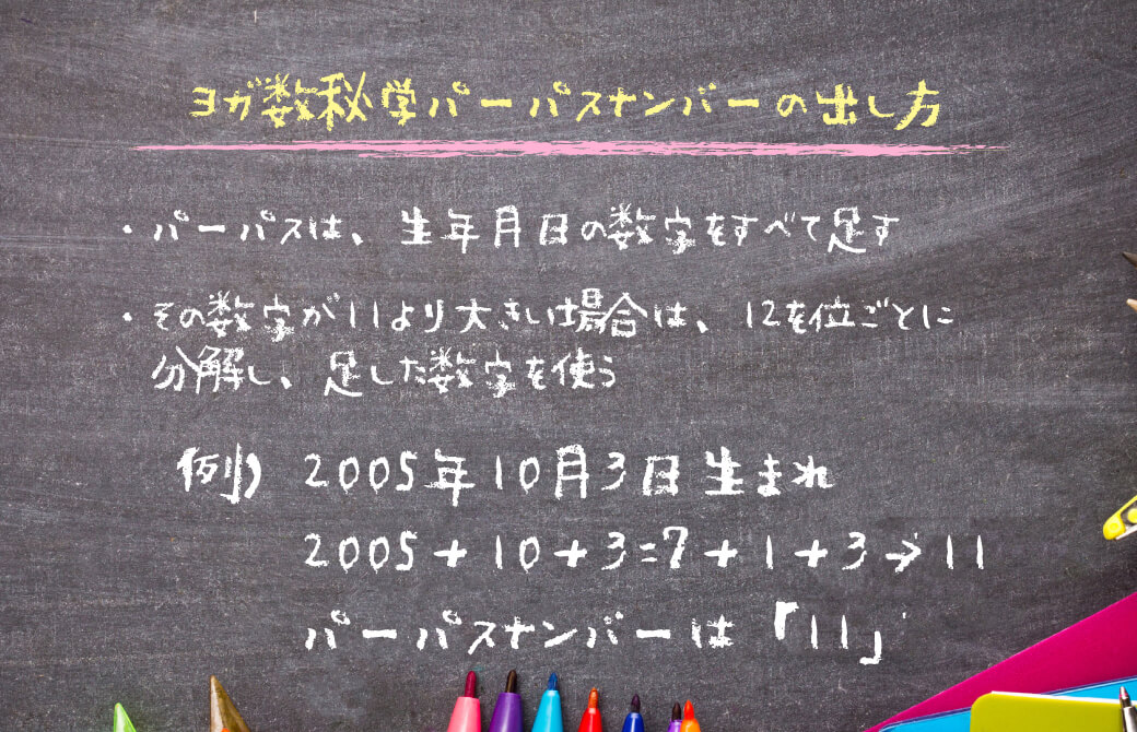 ヨガ数秘学：パーパスナンバーの計算方法