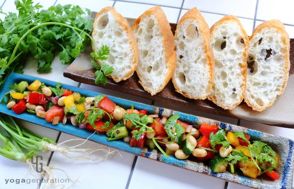 大豆とパプリカのメキシカンサラダ