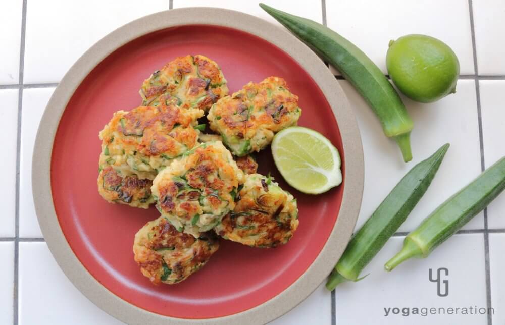 大豆とオクラの味噌ナゲット