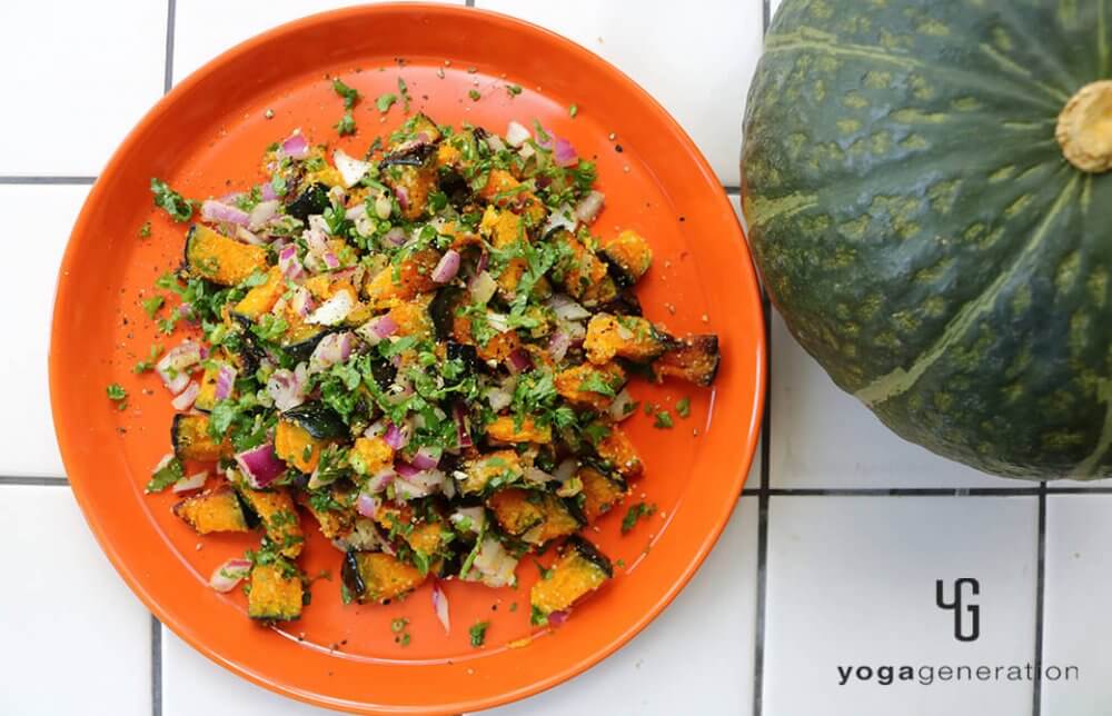 チーズがアクセント！カボチャのグリル・サラダ